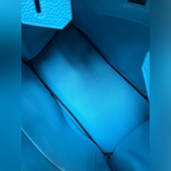 Hermes Birkin 30 Togo Blue de Nord GHW - Picture 5 of 12